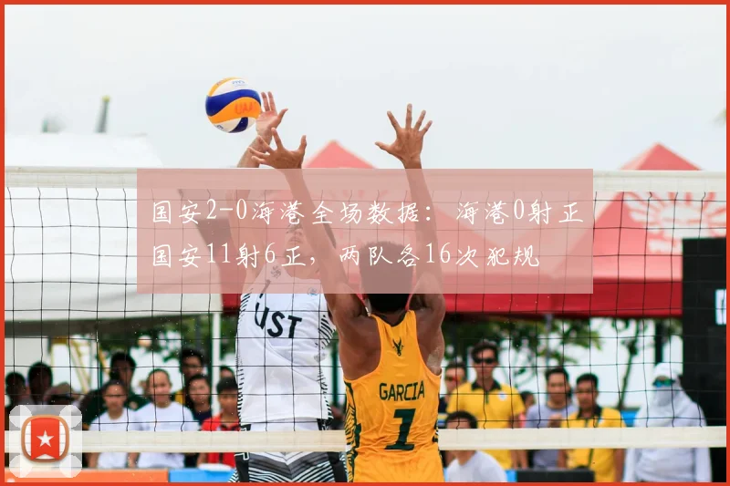 国安2-0海港全场数据：海港0射正国安11射6正，两队各16次犯规