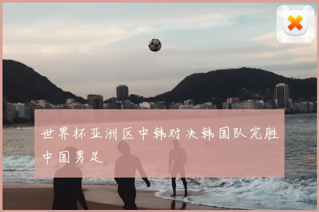 世界杯亚洲区中韩对决韩国队完胜中国男足