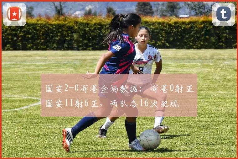 国安2-0海港全场数据：海港0射正国安11射6正，两队各16次犯规