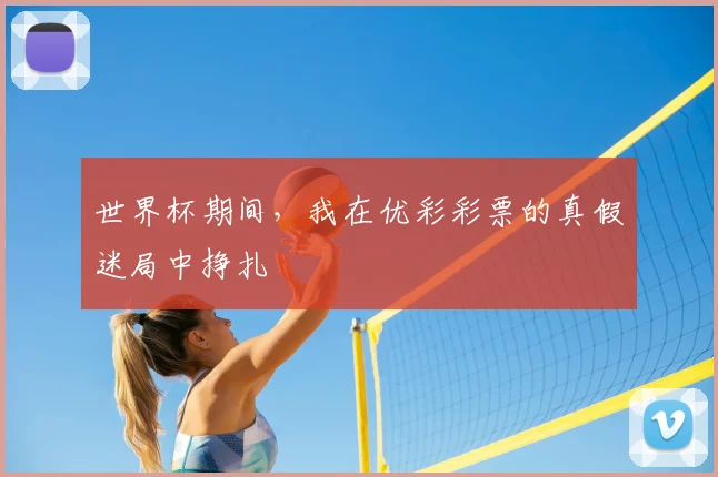 世界杯期间，我在优彩彩票的真假迷局中挣扎